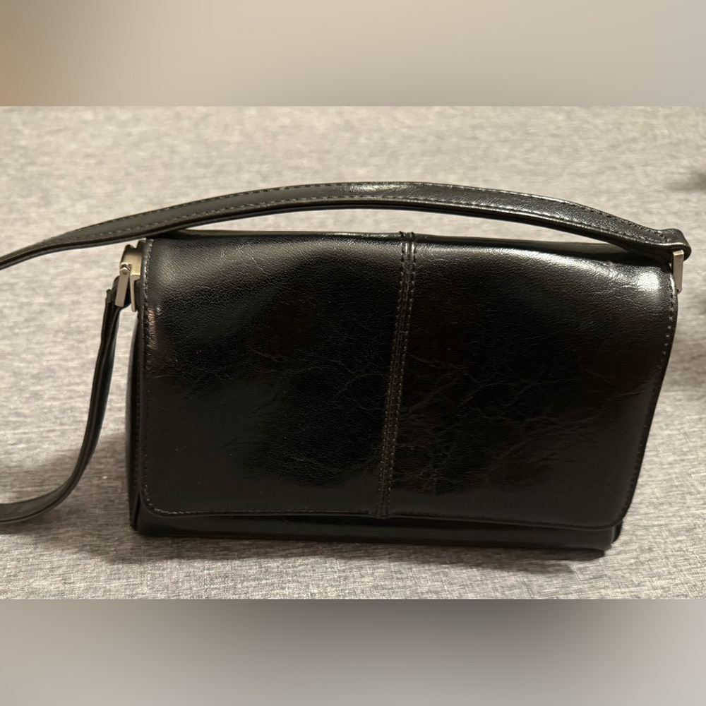 Elegant Black Leather Women's Bag